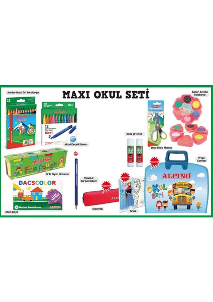 Maxi Okul Kırtasiye Boya Seti