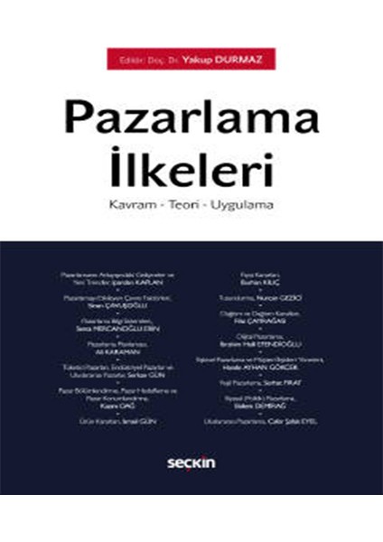 Pazarlama İlkeleri Kavram – Teori – Uygulama