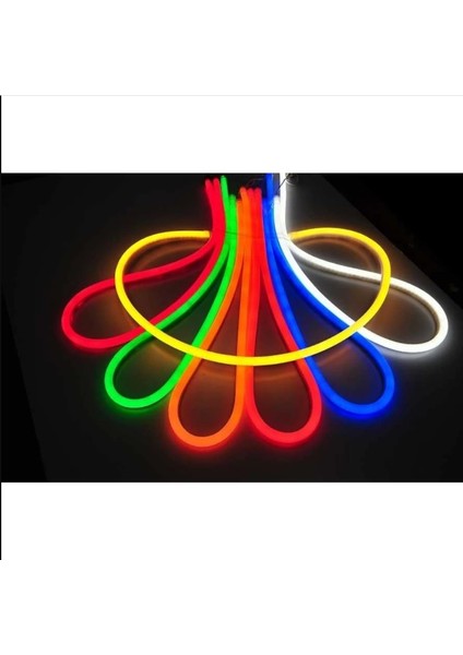 Neon Şerit LED 220 Volt Esnek Silikonlu Aydınlatma Fiş Dahil