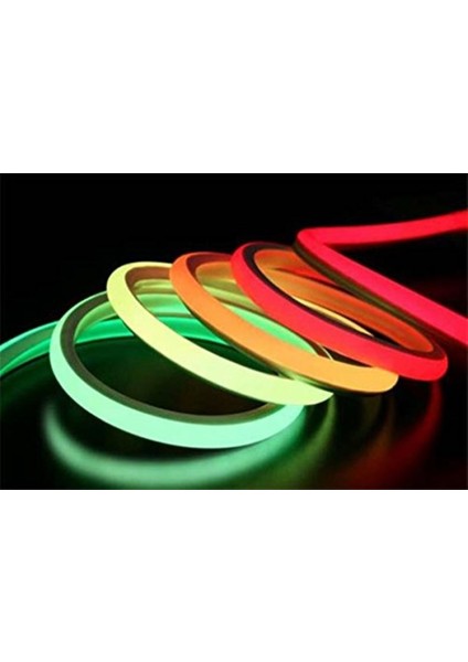 Neon Şerit LED 220 Volt Esnek Silikonlu Aydınlatma Fiş Dahil