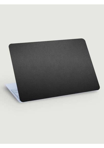 Gri Delikli Deri Laptop Sticker