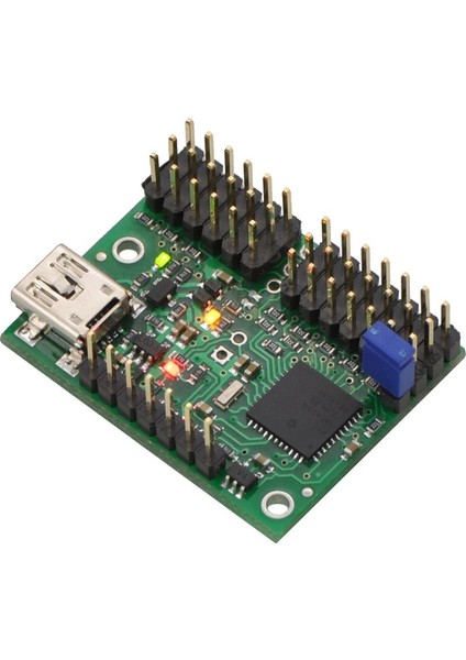 24 Kanal USB Servo Motor Kontrol Devresi - Micro Maestro 6-Channel USB Servo Controller fırsatları