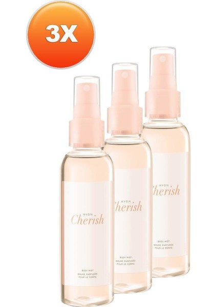 Cherish Bayan Vücut Spreyi 100 Ml 3 Adet