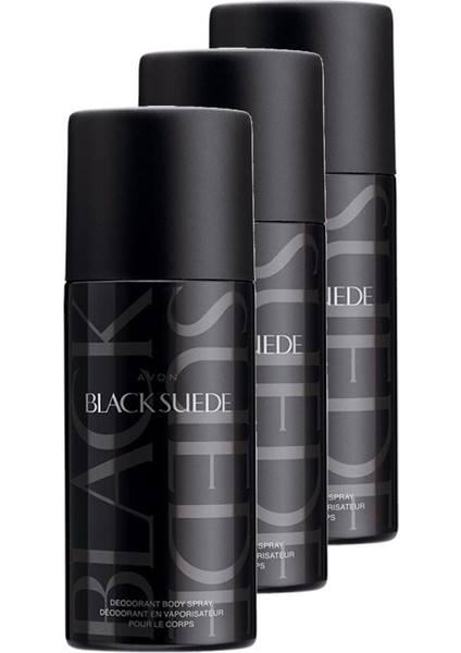 Black Suede Erkek Deodorant 150 Ml. Üçlü Set