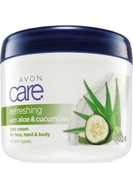 Care Aloe Vera Ve Salatalık Özleri İçeren Yüz, El Ve Vücut Kremi 400ml
