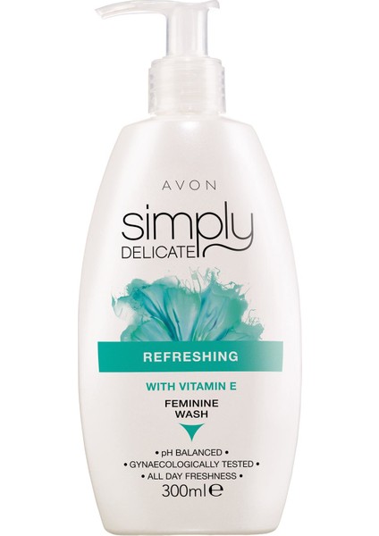 Simply Delicate E Vitaminli Hijyenik Bölge Temizleyici 300 ml Günlük Kullanıma Uygun Ferahlatıcı