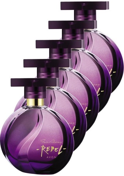 Far Away Rebel Kadın Parfüm Edp 50 Ml. Beşli Set