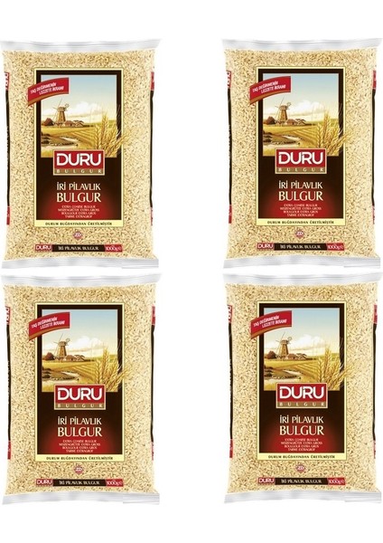 Duru Bakliyat Duru Iri Pilavlık Bulgur 1000 gr x 4'lü