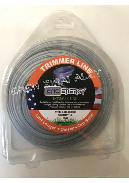 Motorlu Tırpan Çelik Misina Energy Trimmer Line 3 mm 35 Metre