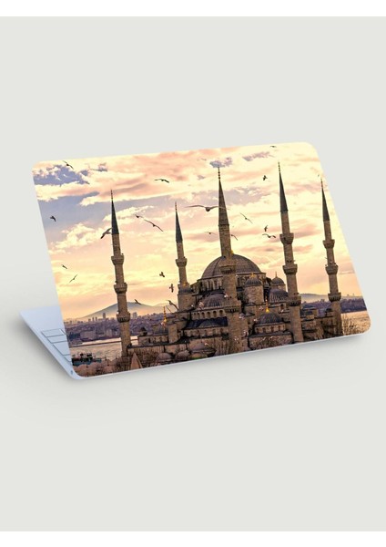 Istanbul Manzarası Sultanahmet Camii Laptop Sticker