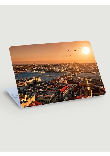 Kt Grup Gün Doğumu Istanbul Manzarası Laptop Sticker