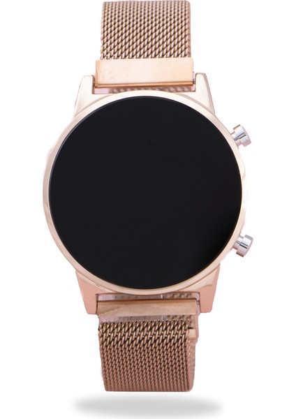 Rose Çelik Dijital LED Hasır Kordon Yeni Model Kadın Kol Saati ST-303874 fiyatları