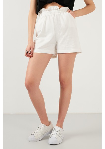 Beli Lastikli Cepli Short Kadın Short 5863880