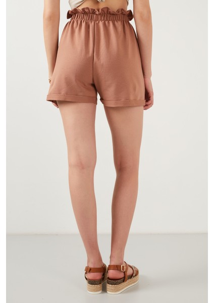 Beli Lastikli Cepli Short Kadın Short 5863880