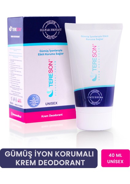 Krem Deodorant Gümüş Iyon Korumalı 40 ml