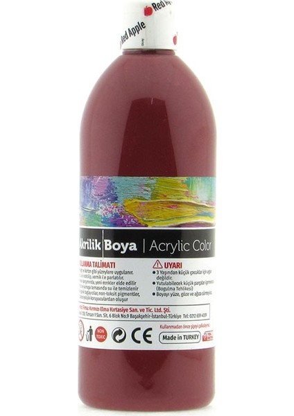 Akrilik Boya 500 ml Bordo