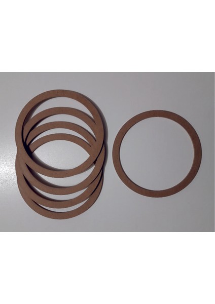 Ham Mdf Vidasız 20 cm Çapında 5 Adet Kasnak Seti