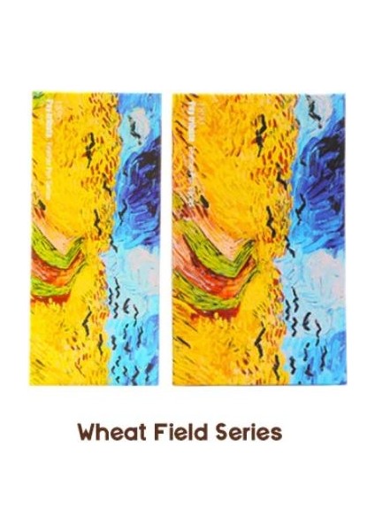 Van Gogh Wheat Field Divit Kalem Mum Mühür Kaligrafi Seti