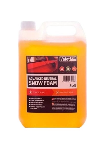 Valet Pro Advanced Neutral Snow Foam Yıkama Köpüğü 5 Lt