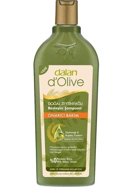 Dolive Doğal Zeytinyağlı Besleyici Onarıcı Bakım Şampuan 400 ml