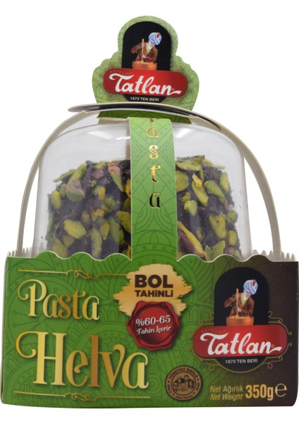 Çikolata Dolgulu Antep Fıstıklı Pasta Helva 350 gr