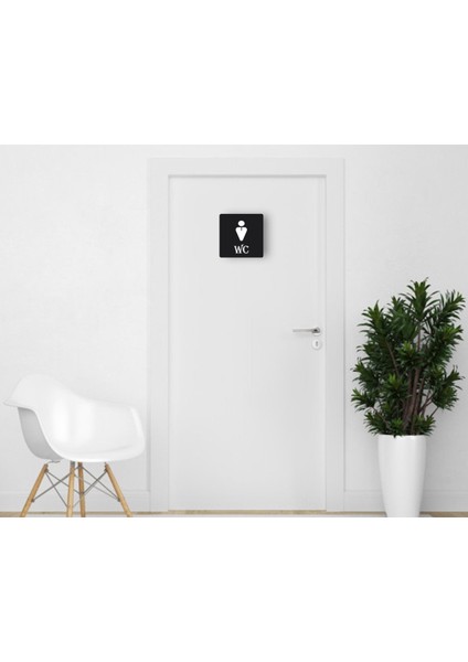 Gift Erkek Wc Kapı Yönlendirme Levhası