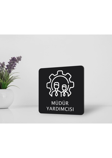 Gift Müdür Yardımcısı Kapı Yönlendirme Levhası