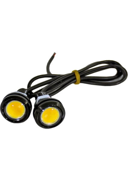 12V Ayna Altı Led Lamba 23 mm Orange 2 li COB Led BR4621023