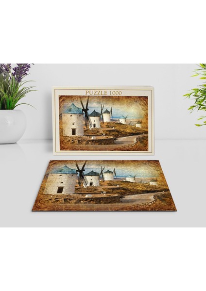Gift Yağlıboya Tasarımlı 1000 Parça Profesyonel Puzzle-5