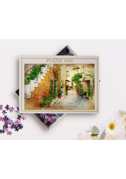Gift Yağlıboya Tasarımlı 1000 Parça Profesyonel Puzzle-3 fiyatları