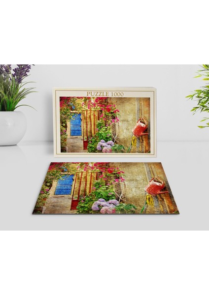 Gift Yağlıboya Tasarımlı 1000 Parça Profesyonel Puzzle-4