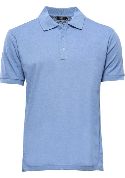 Erkek Slim Fit Polo Yaka Oxford Tişört