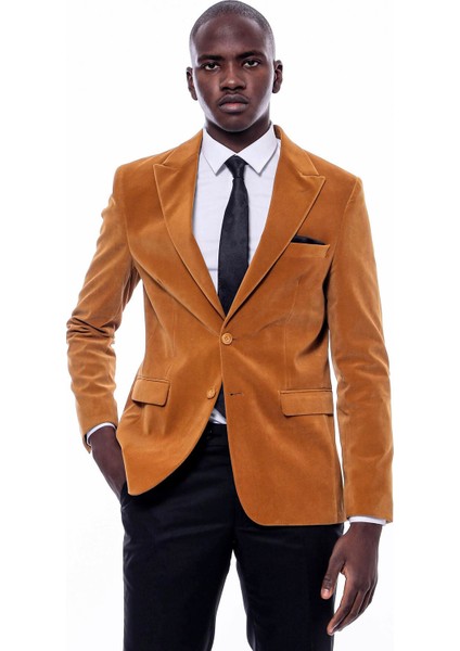 Erkek Çift Yırtmaç Sivri Yaka Slim Fit Ceket fiyatları