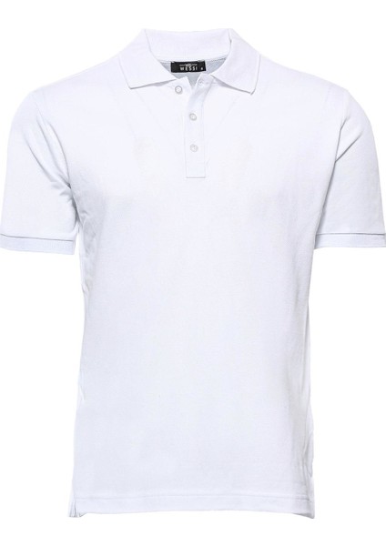 Erkek Slim Fit Polo Yaka Oxford Tişört