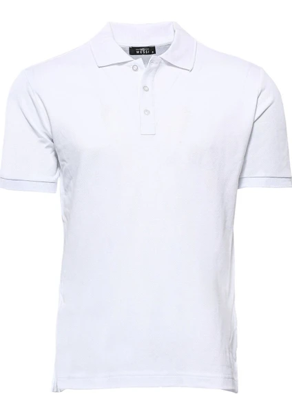 Erkek Slim Fit Polo Yaka Oxford Tişört