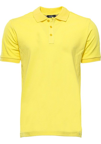 Erkek Slim Fit Polo Yaka Oxford Tişört