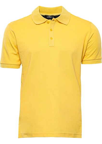 Erkek Slim Fit Polo Yaka Oxford Tişört