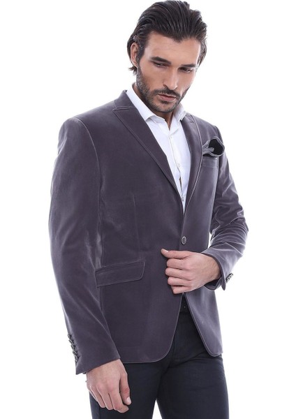 Erkek Kadife Slim Fit Ceket