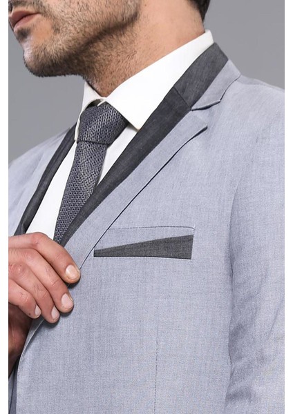 Erkek Yaka Modelli Slim Fit Ceket modelleri