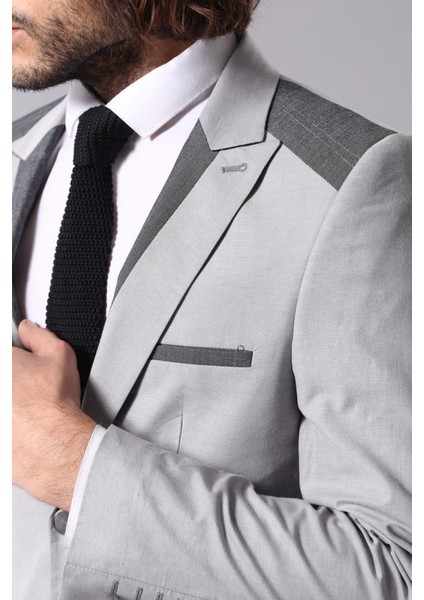 Erkek Sivri Yaka Iki Düğme Slim Fit Ceket fiyatları