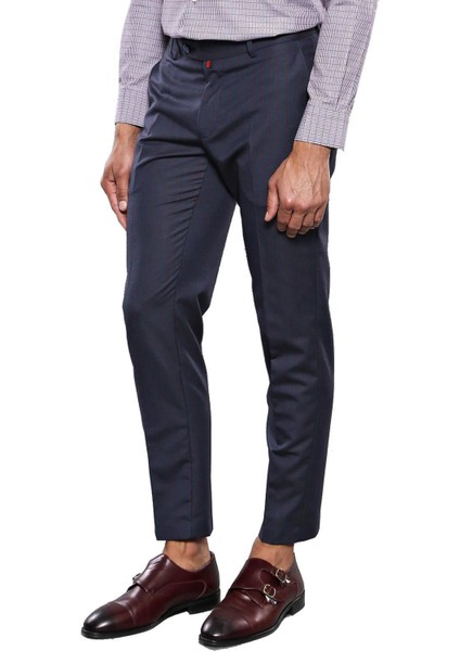 Erkek Slim Fit Çizgili Desen Kumaş Pantolon indirimleri