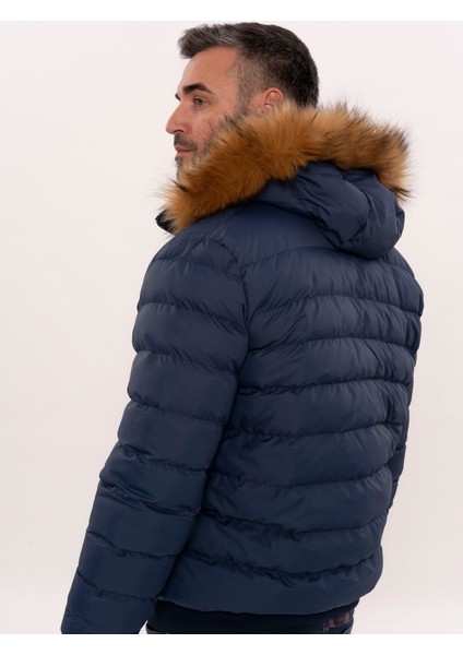 Erkek Kapüşonlu Slim Fit Şişme Mont fiyatları