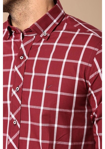 Erkek Ekoseli Slim Fit Gömlek fiyatları