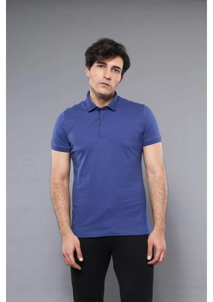 Erkek Polo Yaka Slim Fit  düz Tişört