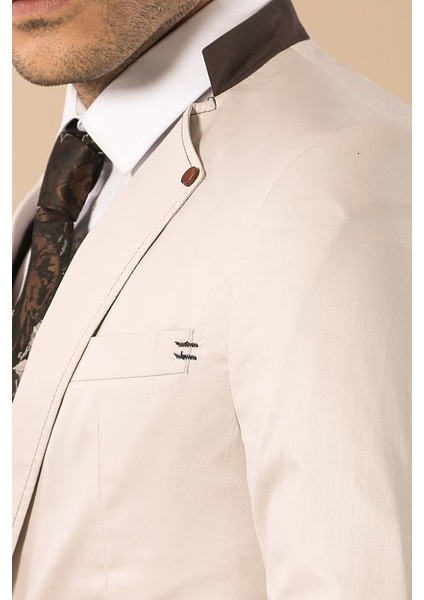Erkek Hakim Yaka Slim Fit Ceket fırsatları