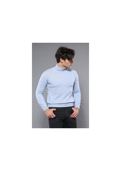 Erkek Slim Fit Desensiz Balıkçı Yaka Pamuk Triko fiyatları