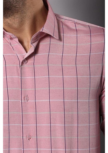 Erkek Ekoseli Slim Fit Gömlek fiyatları