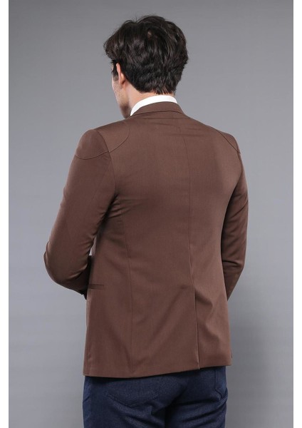 Erkek Mono Yaka Iki Düğme Slim Fit Ceket