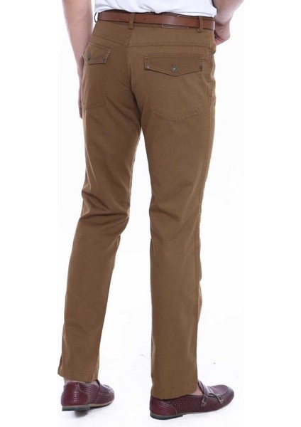 Erkek Cep Kapaklı Slim Fit Desensiz Süet Pantolon fiyatları