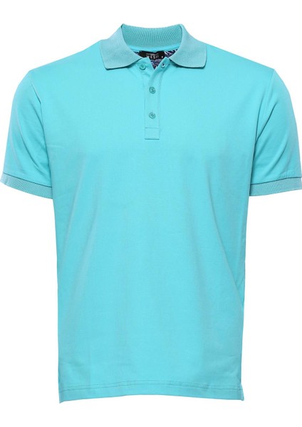 Erkek Slim Fit Polo Yaka Düz Tişört